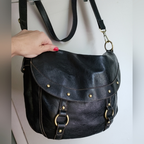 NWOT nine west leather extra large duffle purse - Picture 11 of 16